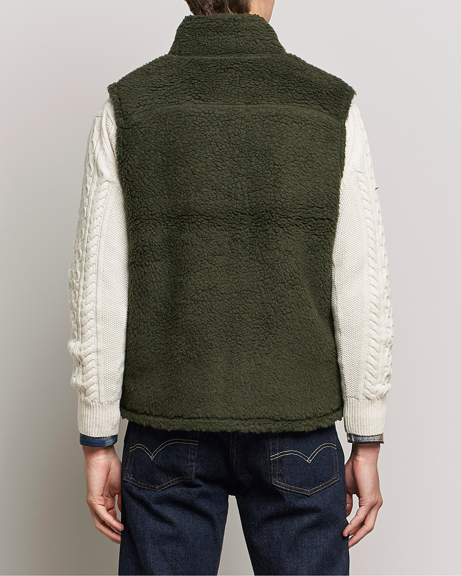 Herr | Jackor | BEAMS PLUS | Boa Fleece Vest Forest Green