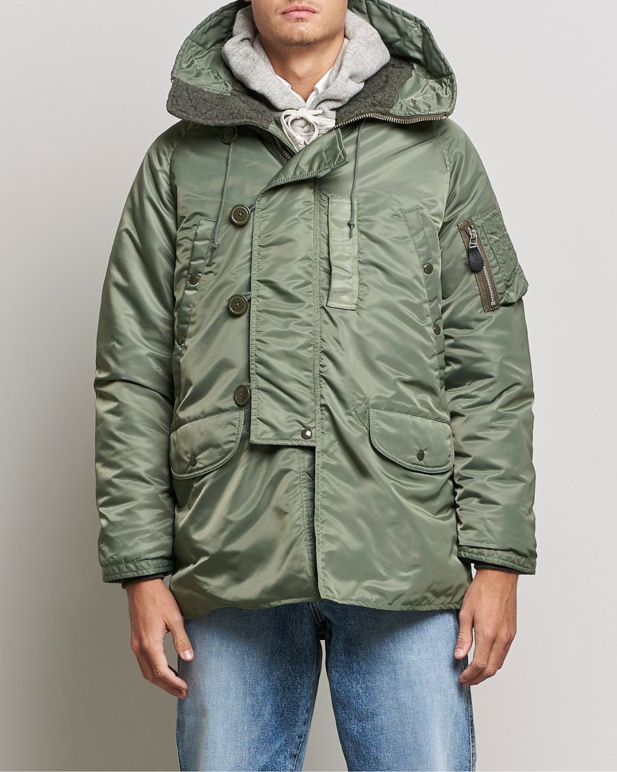 Herr | Jackor | BEAMS PLUS | MIL Type N-3B Parka Sage