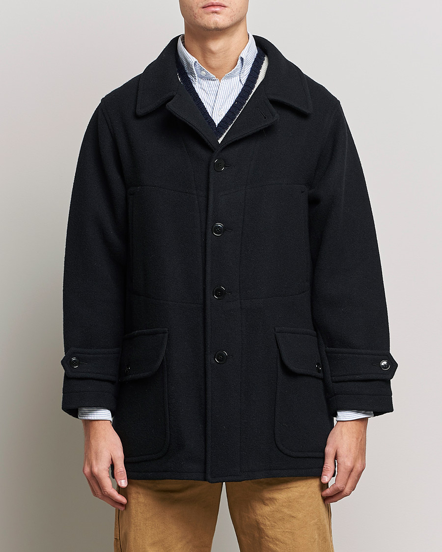 Herr | Jackor | BEAMS PLUS | Heavy Melton Hunting Coat Navy