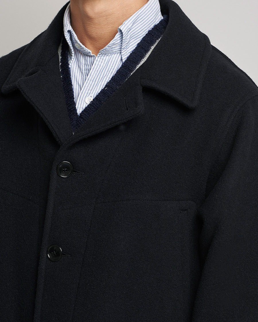Herr | Jackor | BEAMS PLUS | Heavy Melton Hunting Coat Navy