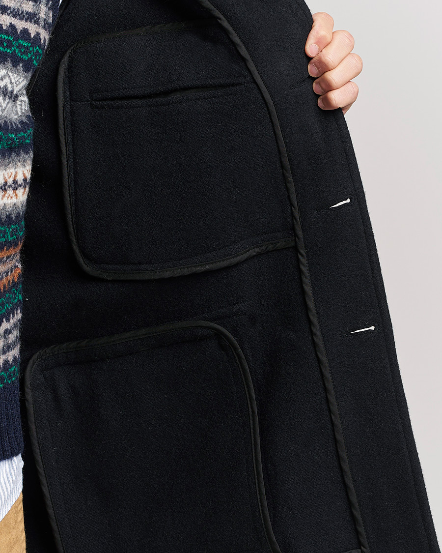 Herr | Jackor | BEAMS PLUS | Heavy Melton Hunting Coat Navy