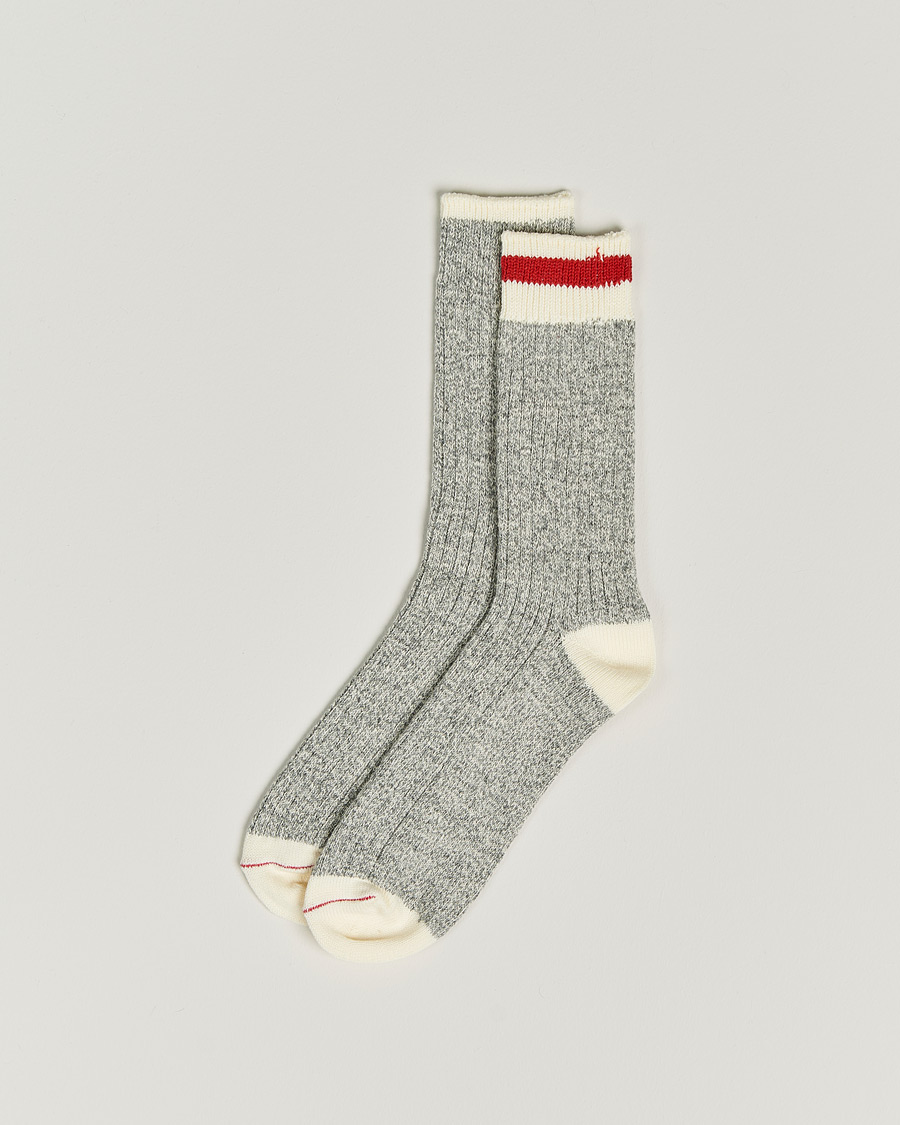 Herr | Strumpor | BEAMS PLUS | Rag Socks Grey/Red