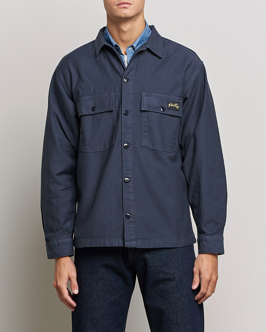 Herr | Skjortor | Stan Ray | CPO Sateen Overshirt Navy