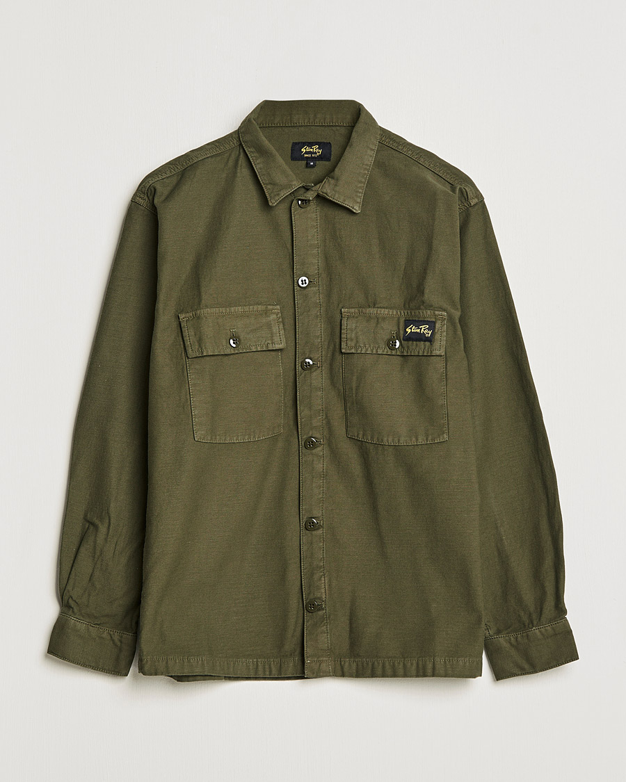 Herr | Skjortor | Stan Ray | CPO Sateen Overshirt Dark Olive