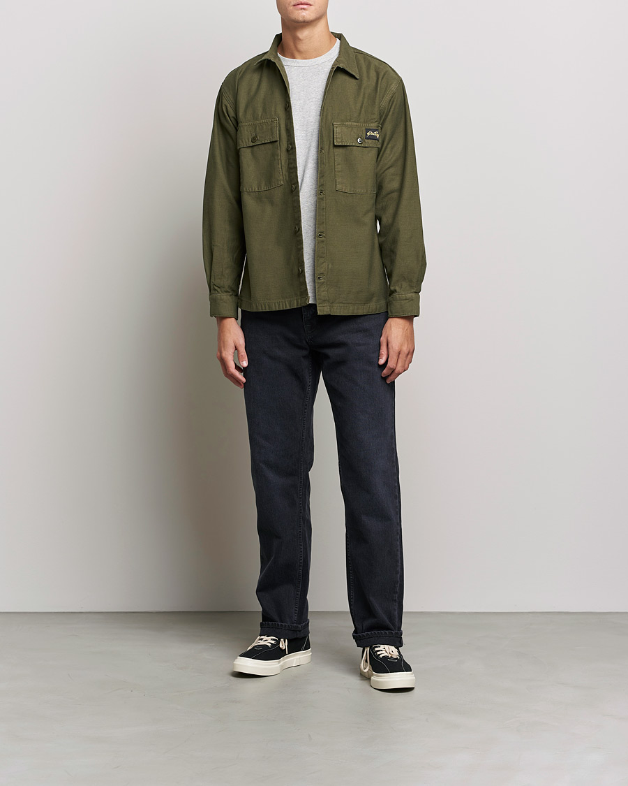 Herr | Skjortor | Stan Ray | CPO Sateen Overshirt Dark Olive