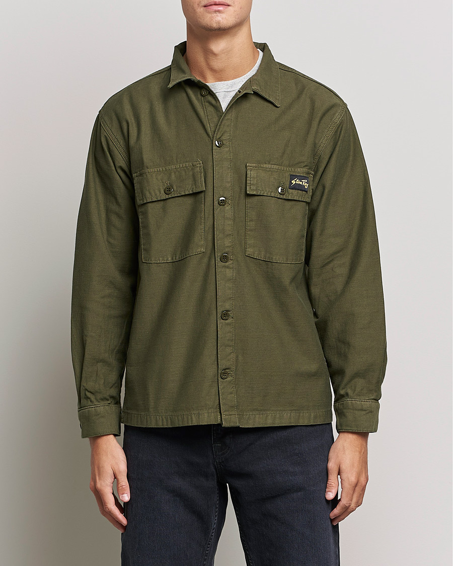 Herr | Skjortor | Stan Ray | CPO Sateen Overshirt Dark Olive