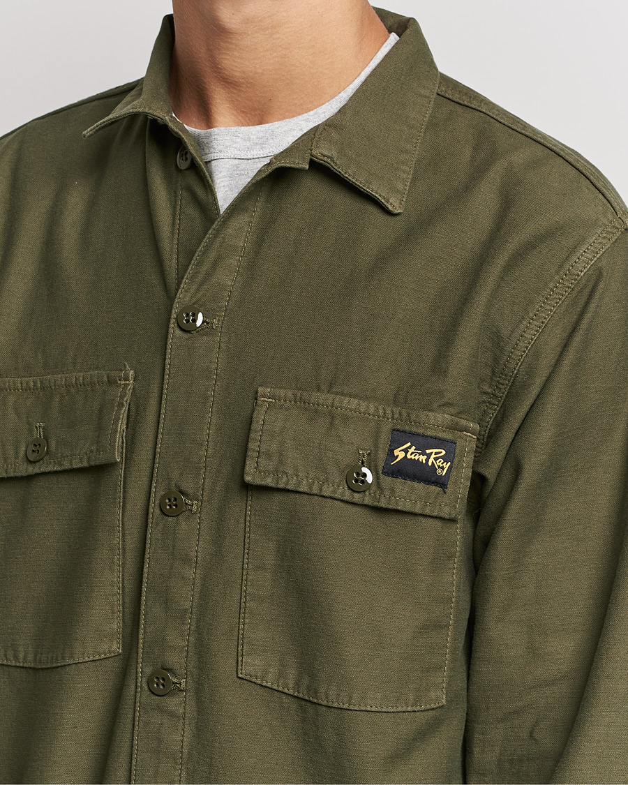Herr | Skjortor | Stan Ray | CPO Sateen Overshirt Dark Olive