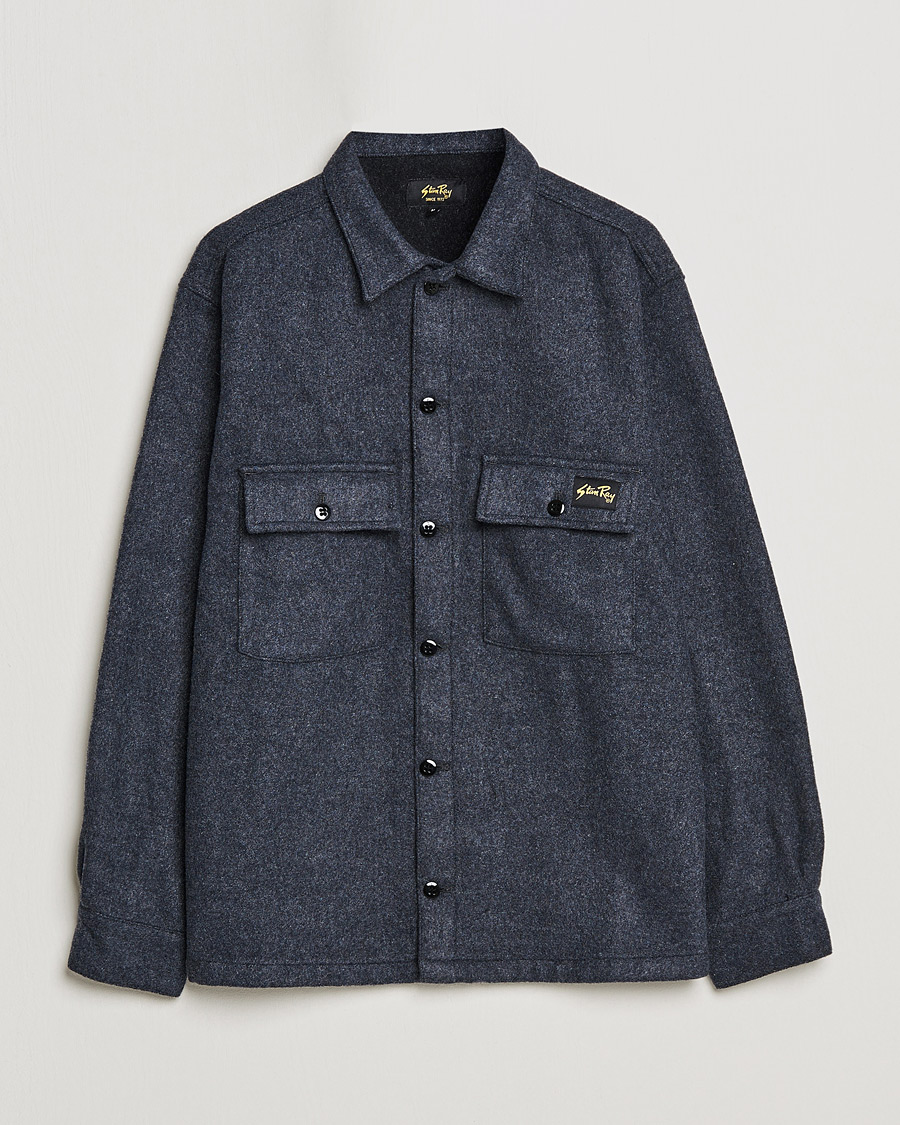 Herr | Skjortor | Stan Ray | CPO Wool Overshirt Mid Grey