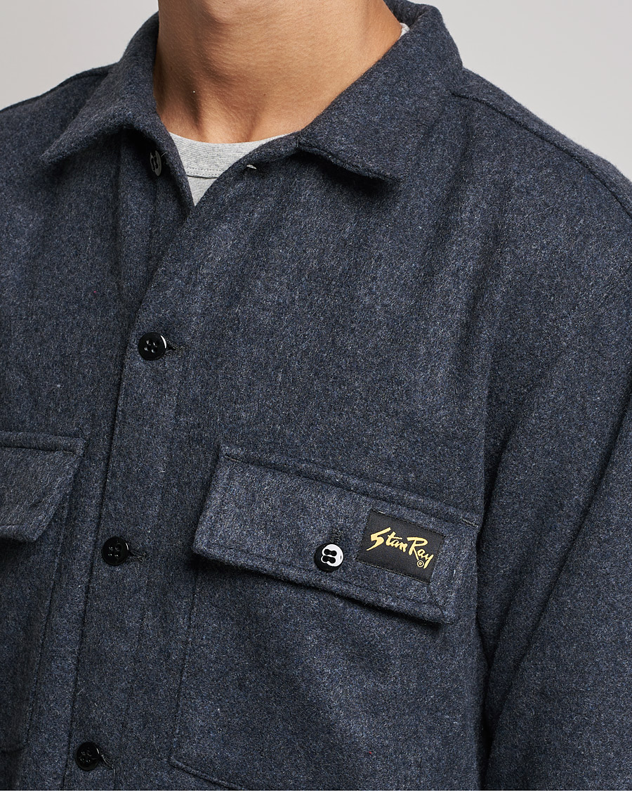 Herr | Skjortor | Stan Ray | CPO Wool Overshirt Mid Grey