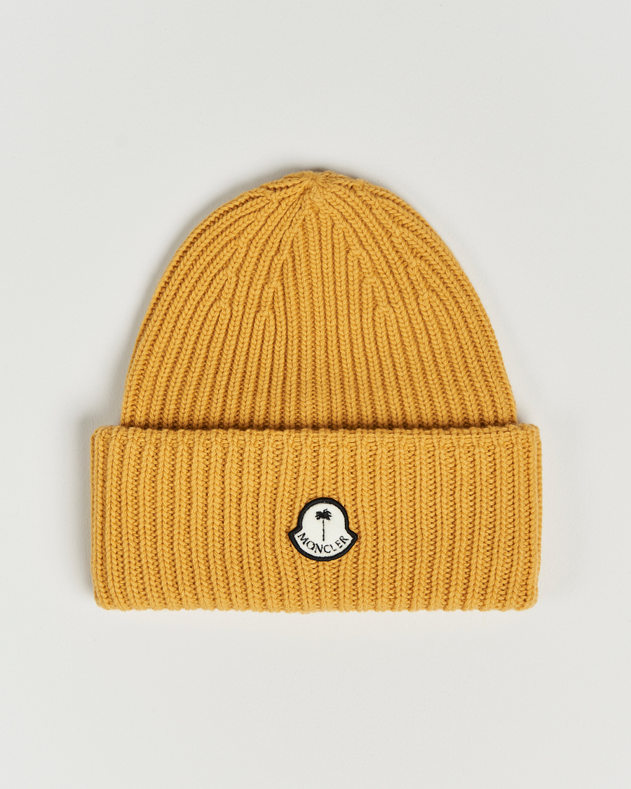 Herr | 8 Moncler Genius Palm Angels Wool Beanie Yellow | Moncler Genius | 8 Palm Angels Wool Beanie Yellow