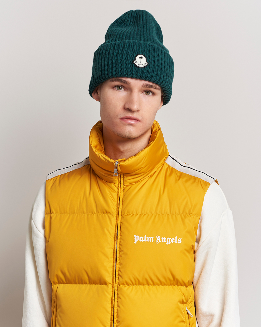 Herr | 8 Moncler Genius Palm Angels Wool Beanie Green | Moncler Genius | 8 Palm Angels Wool Beanie Green