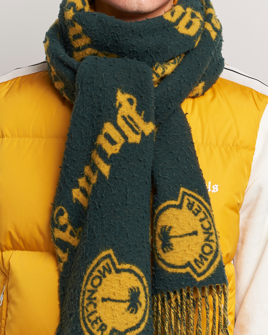 Herr | 8 Moncler Genius Palm Angels Wool Scarf Green | Moncler Genius | 8 Palm Angels Wool Scarf Green