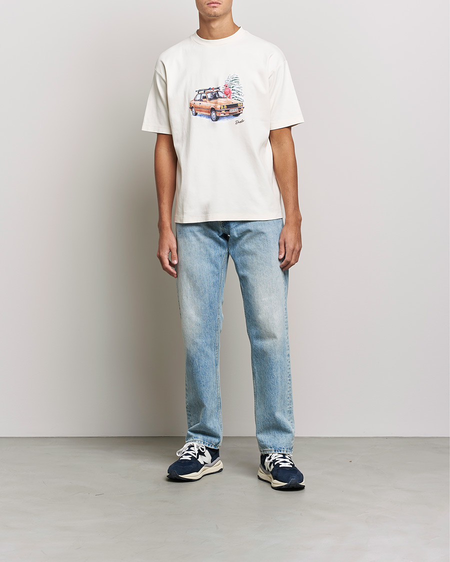 Herr | T-Shirts | Drôle de Monsieur | Departe Ski T-Shirt Cream