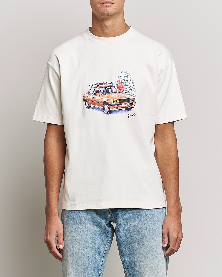 Herr | T-Shirts | Drôle de Monsieur | Departe Ski T-Shirt Cream