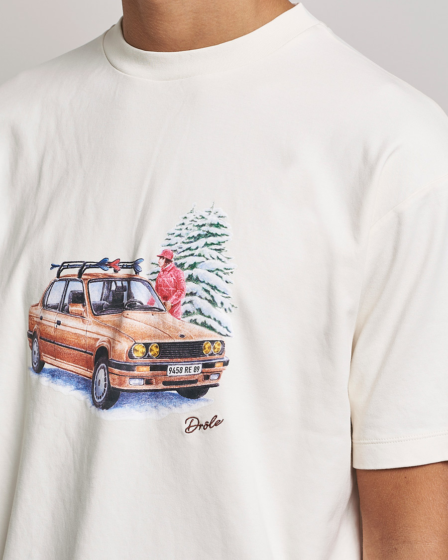 Herr | T-Shirts | Drôle de Monsieur | Departe Ski T-Shirt Cream