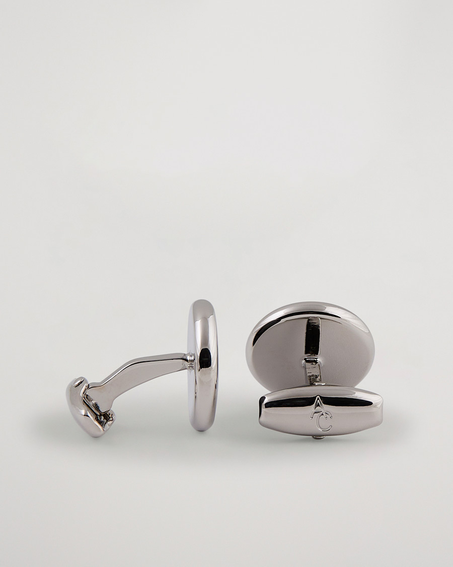 Herr | Manschettknappar | Amanda Christensen | Cufflink & Shirt Studs Set Black/Silver