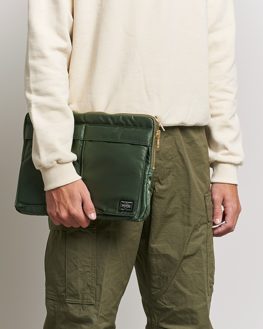 Herr | Porter-Yoshida & Co. Tanker Document Case Sage Green | Porter-Yoshida & Co. | Tanker Document Case Sage Green