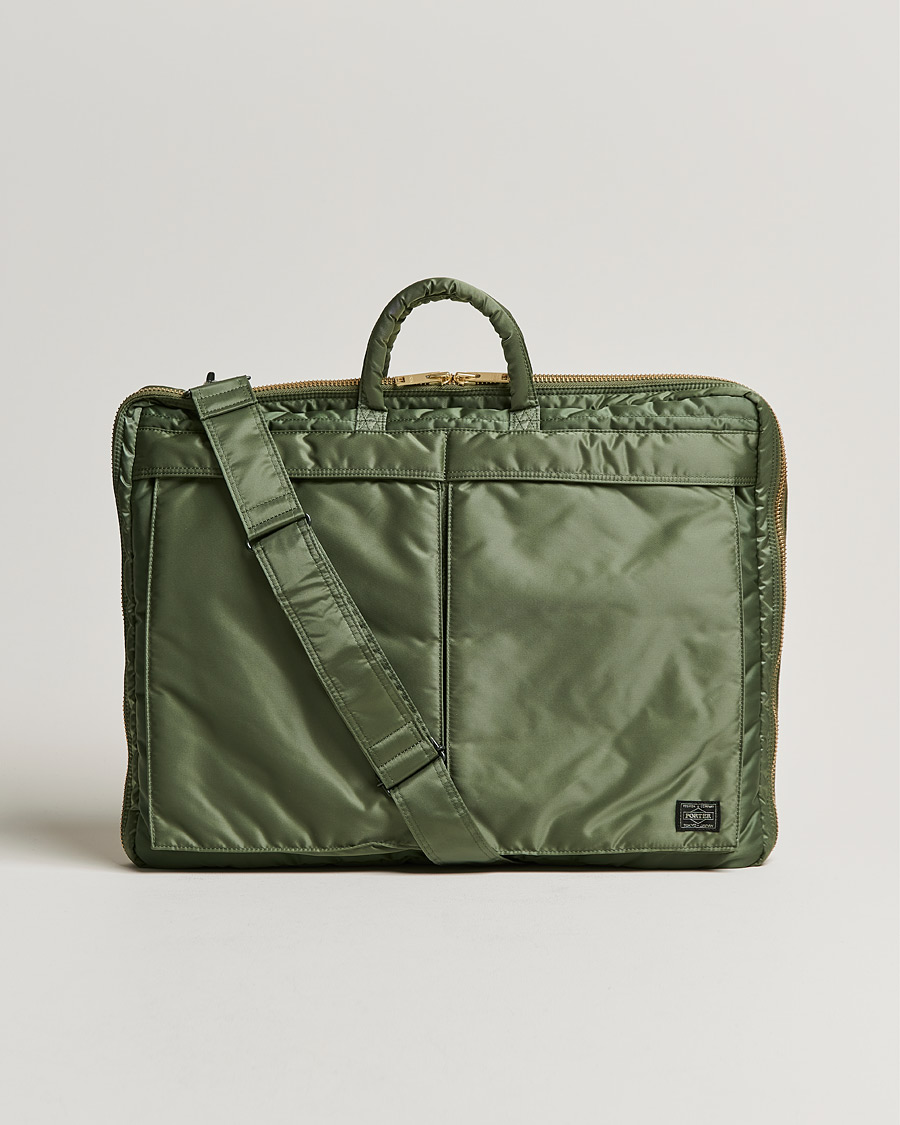 Herr | Porter-Yoshida & Co. Tanker Garment Bag Sage Green | Porter-Yoshida & Co. | Tanker Garment Bag Sage Green