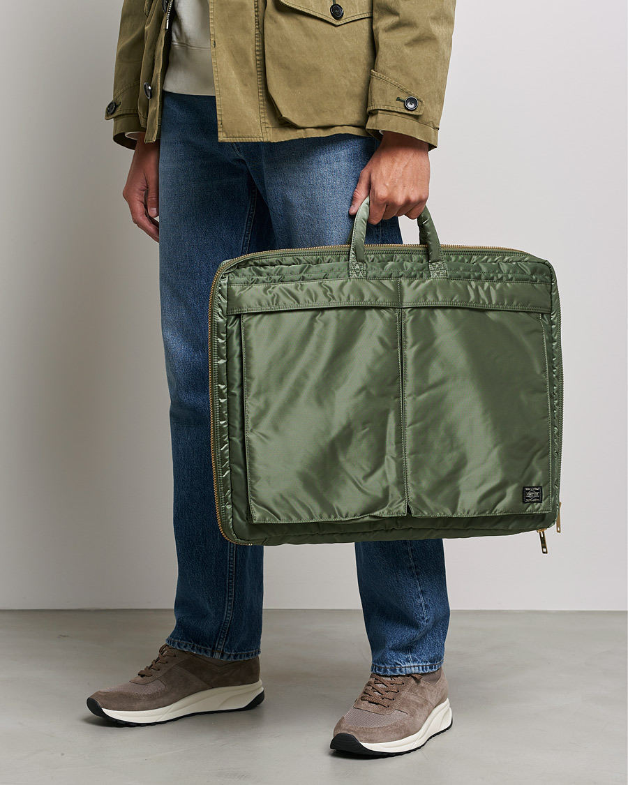 Herr | Avdelningar | Porter-Yoshida & Co. | Tanker Garment Bag Sage Green