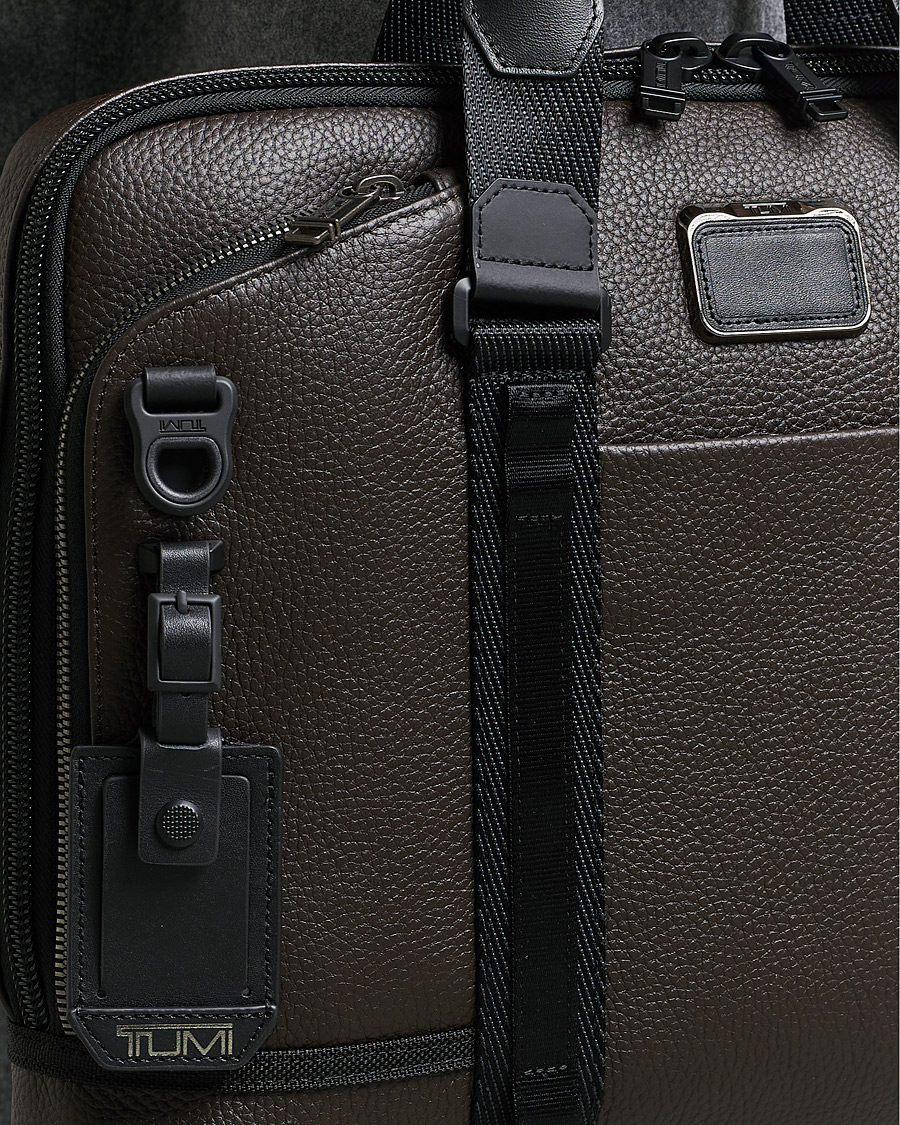 Herr | Väskor | TUMI | Alpha Bravo Acadamy Leather Brief Dark Brown