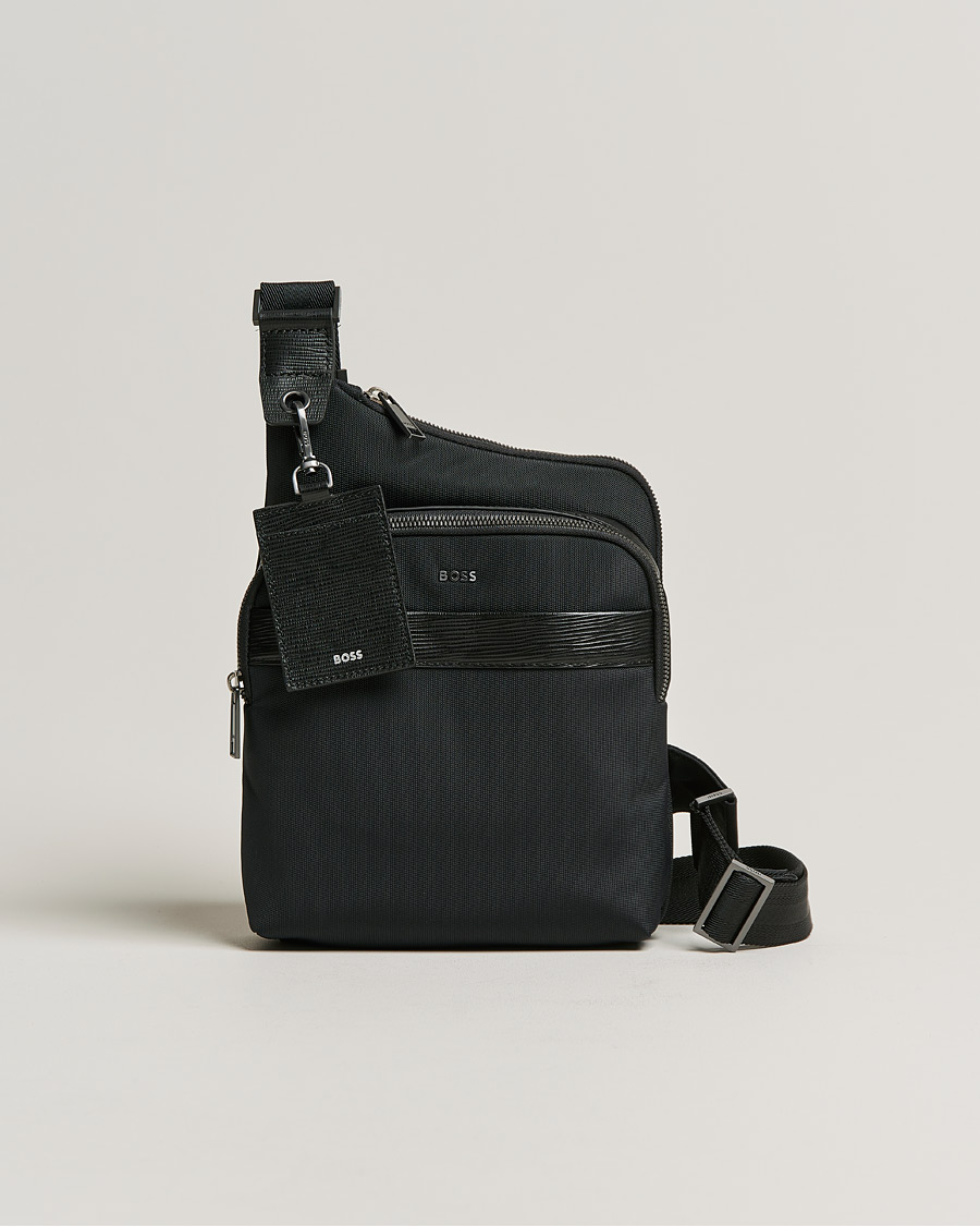 Herr | First Class Crossbody Bag Black | BOSS BLACK | First Class Crossbody Bag Black