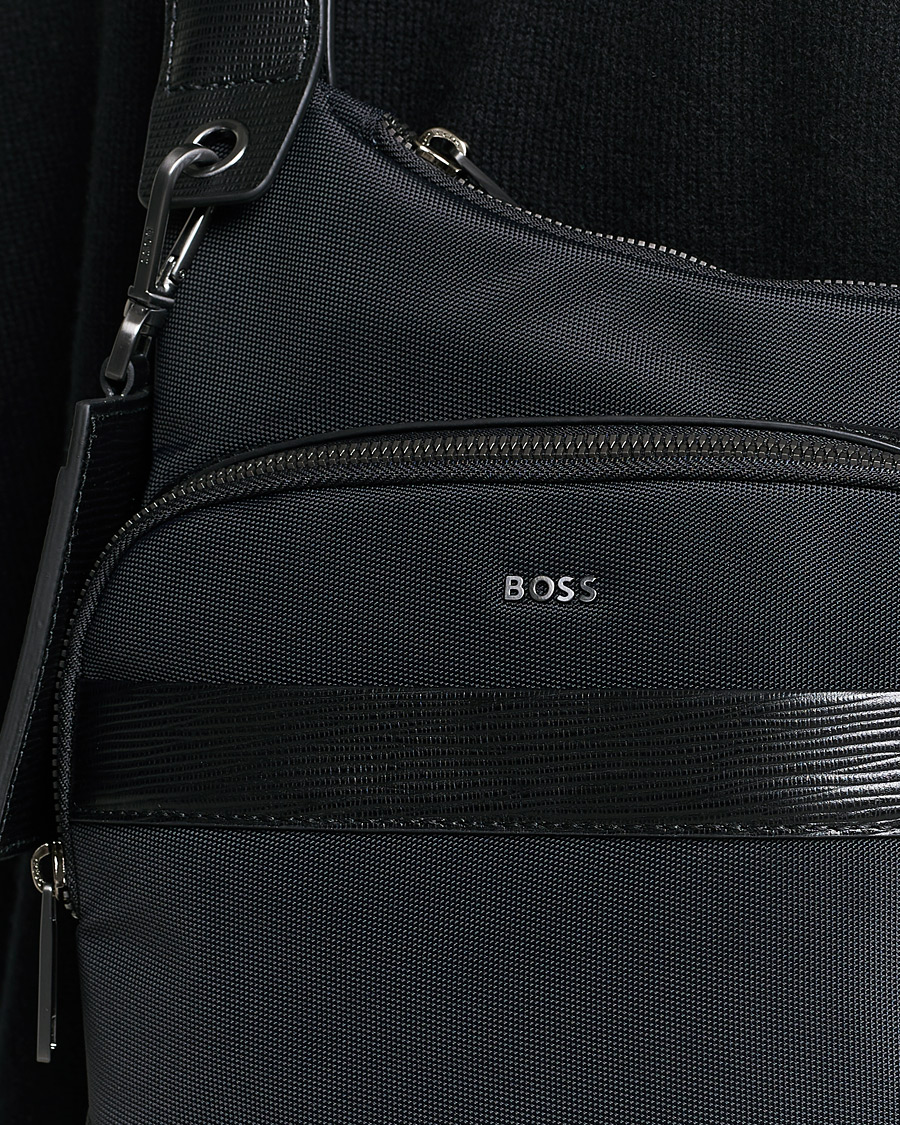 Herr | First Class Crossbody Bag Black | BOSS BLACK | First Class Crossbody Bag Black
