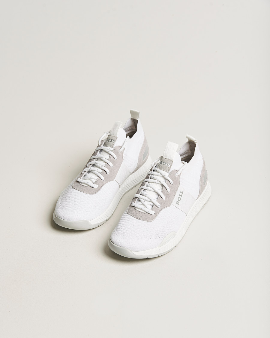 Herr | Titanium Running Sneaker White | BOSS BLACK | Titanium Running Sneaker White