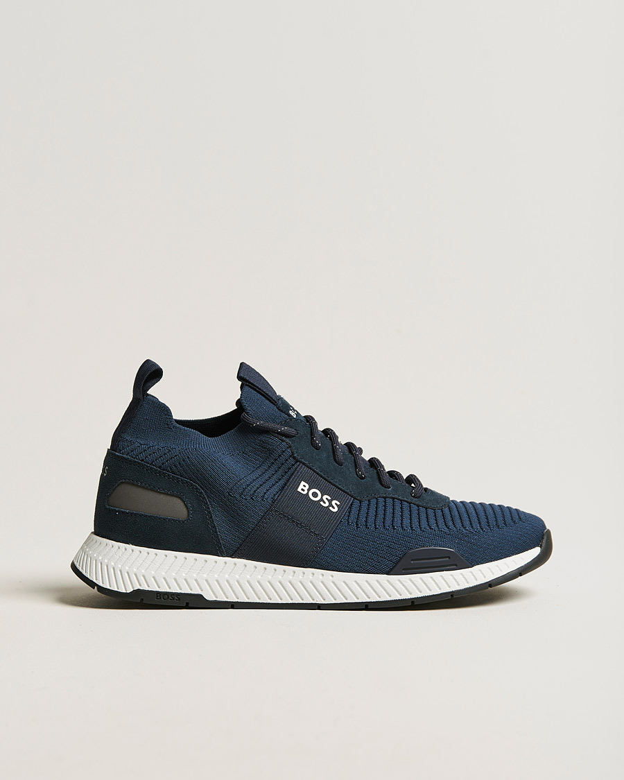Herr | Titanium Running Sneaker Dark Blue | BOSS BLACK | Titanium Running Sneaker Dark Blue
