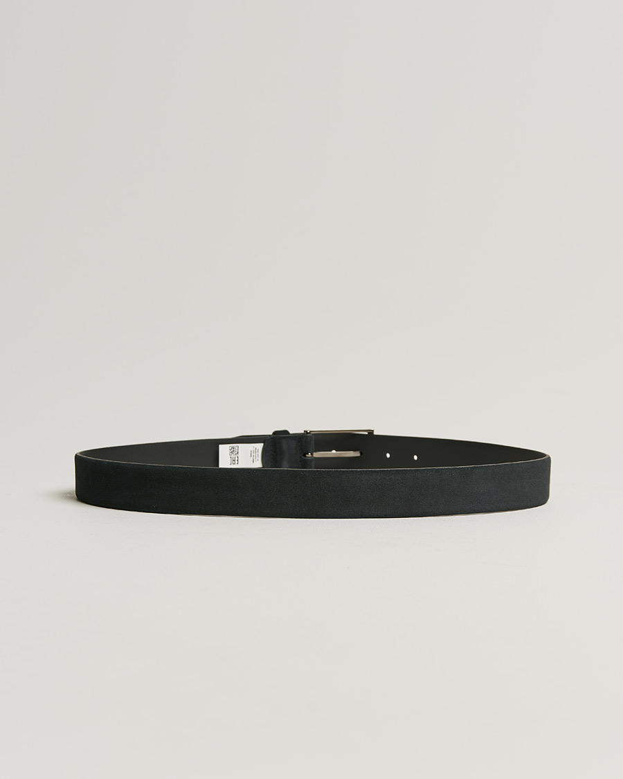 Herr | Calindo Suede Belt Dark Blue | BOSS BLACK | Calindo Suede Belt Dark Blue
