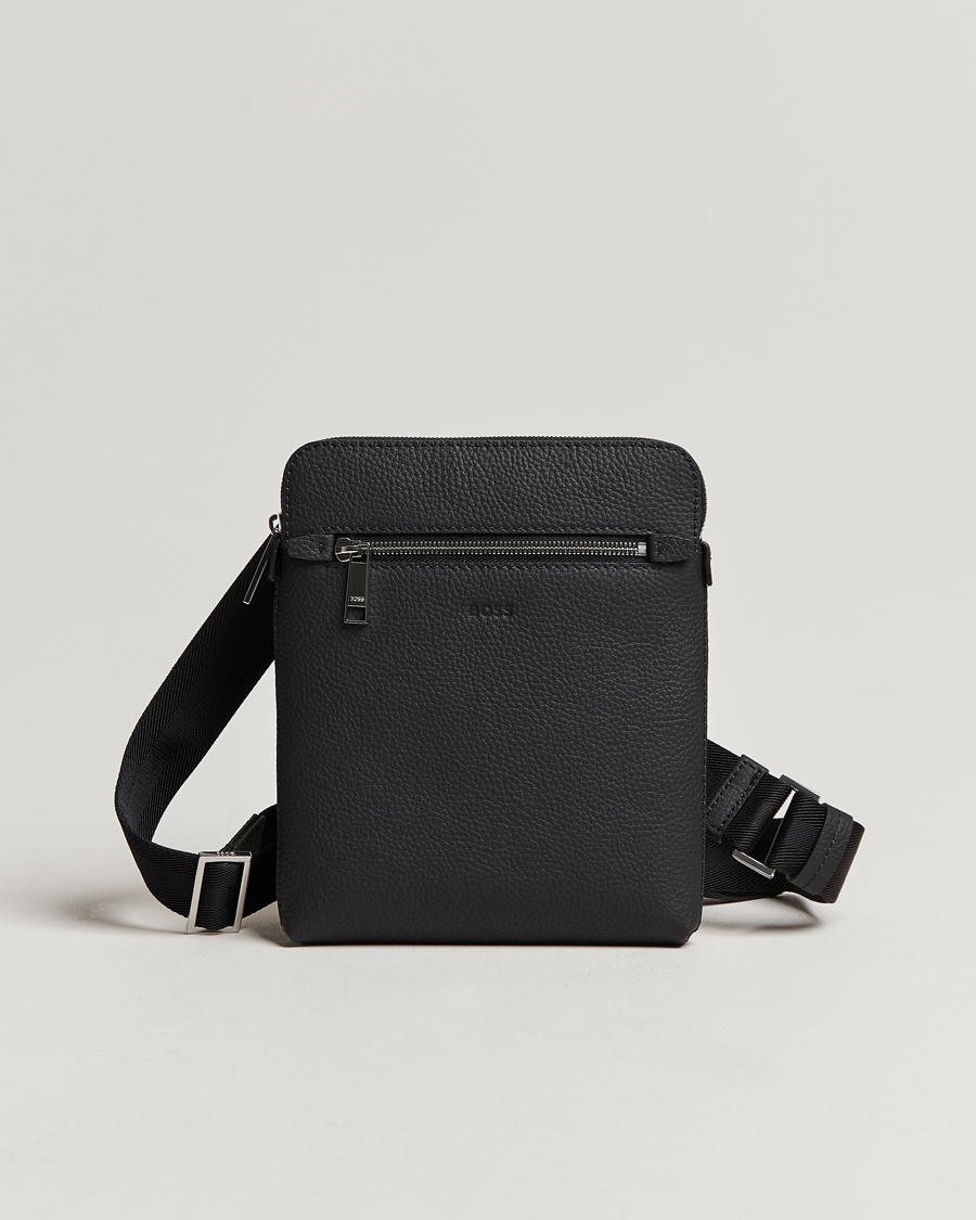 Herr |  | BOSS BLACK | Crosstown Leather Bag Black