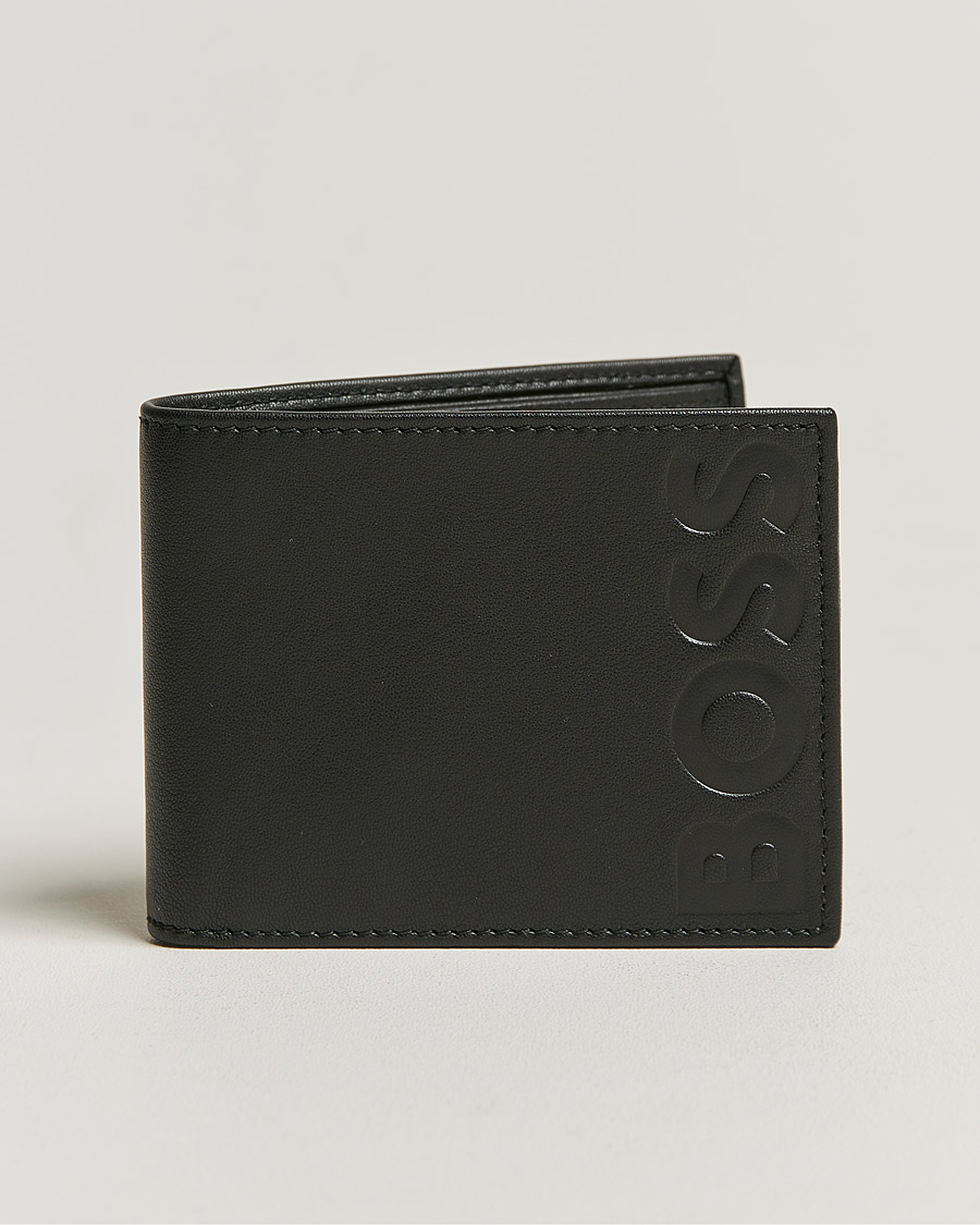 Herr | Vanlig Plånbok | BOSS | Signature Leather Wallet Black