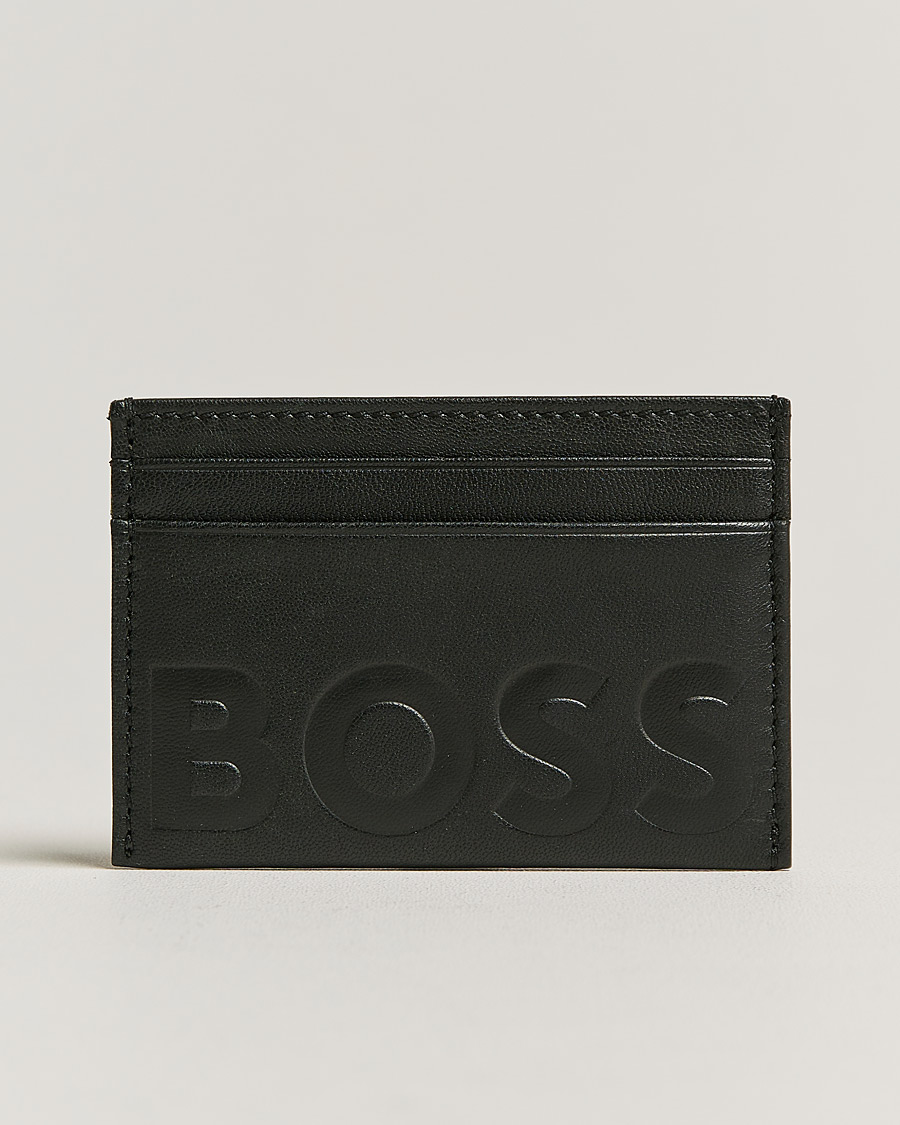 Herr | Plånböcker | BOSS BLACK | Signature Leather Card Holder Black