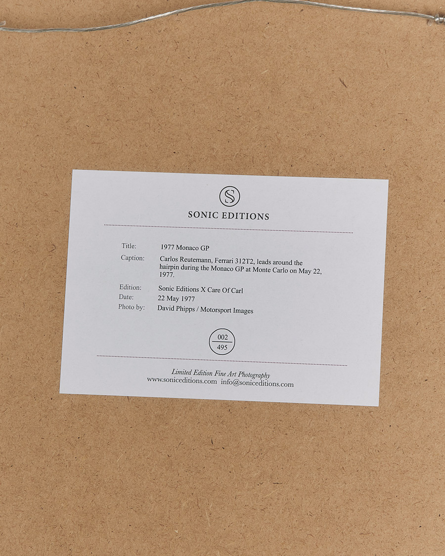 Herr | Tavlor | Sonic Editions | Framed 1977 Monaco GP