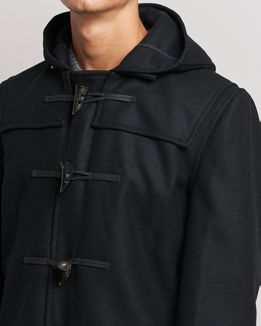 Herr | Jackor | Gloverall | Cashmere Blend Duffle Coat Black