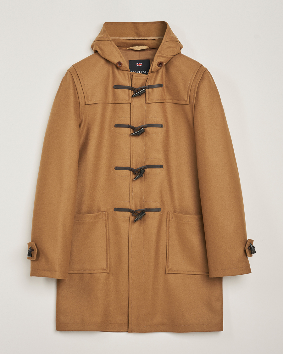 Herr | Jackor | Gloverall | Cashmere Blend Duffle Coat Camel