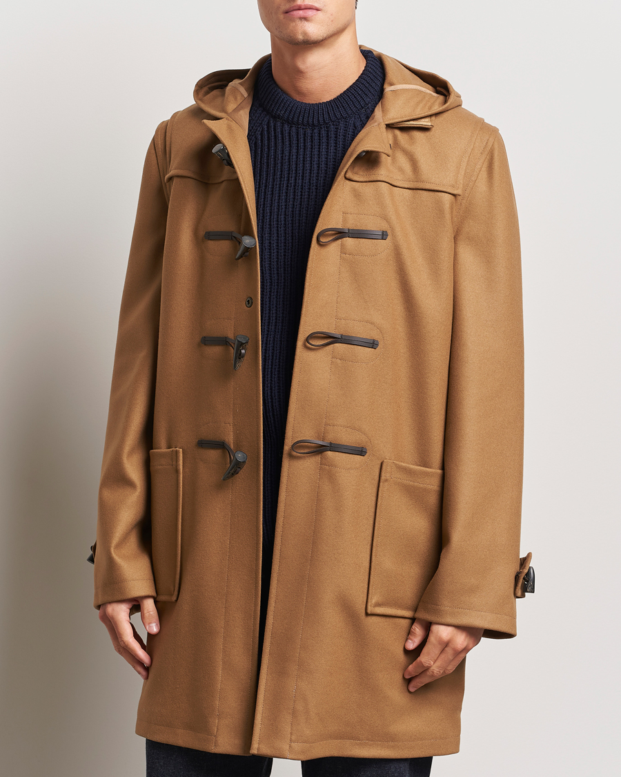 Herr | Dressade jackor | Gloverall | Cashmere Blend Duffle Coat Camel