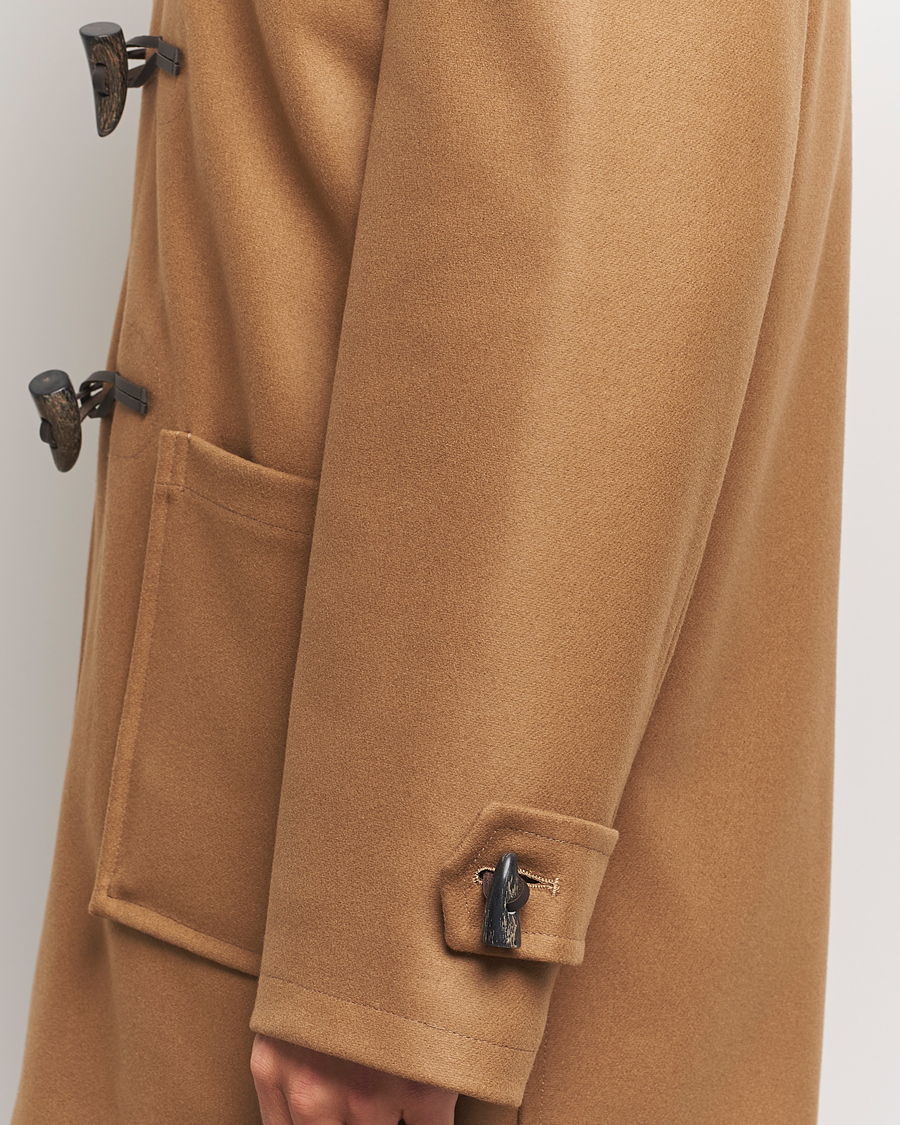 Herr | Jackor | Gloverall | Cashmere Blend Duffle Coat Camel
