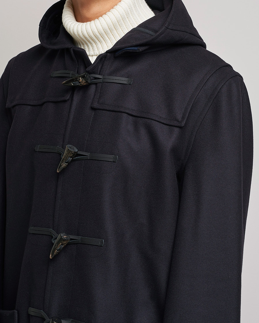 Herr | Jackor | Gloverall | Cashmere Blend Duffle Coat Navy