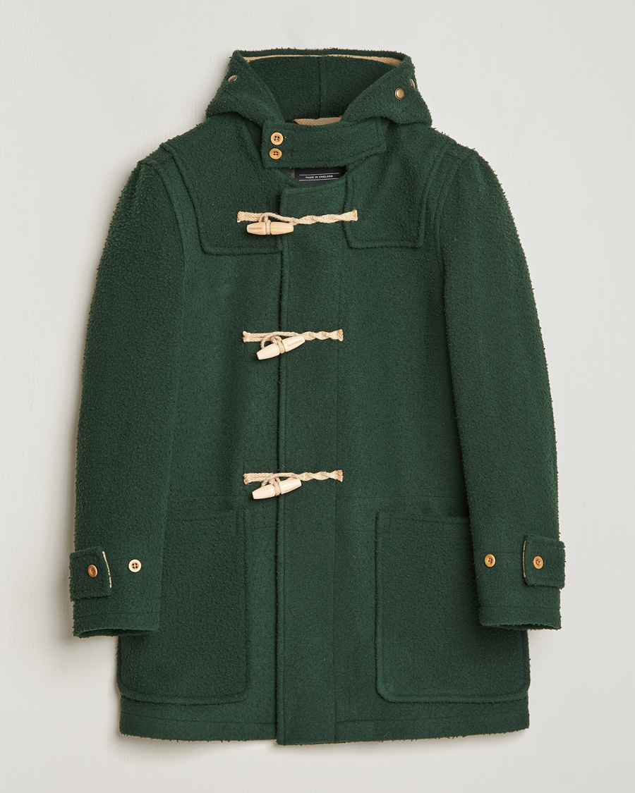 Herr | Jackor | Gloverall | Monty Casentino Wool Duffle Coat Moss