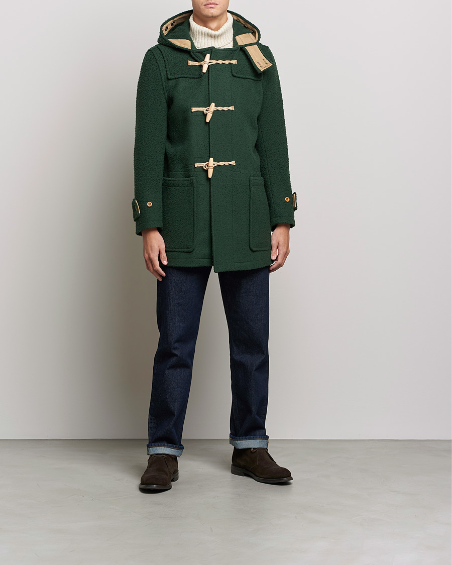 Herr | Jackor | Gloverall | Monty Casentino Wool Duffle Coat Moss