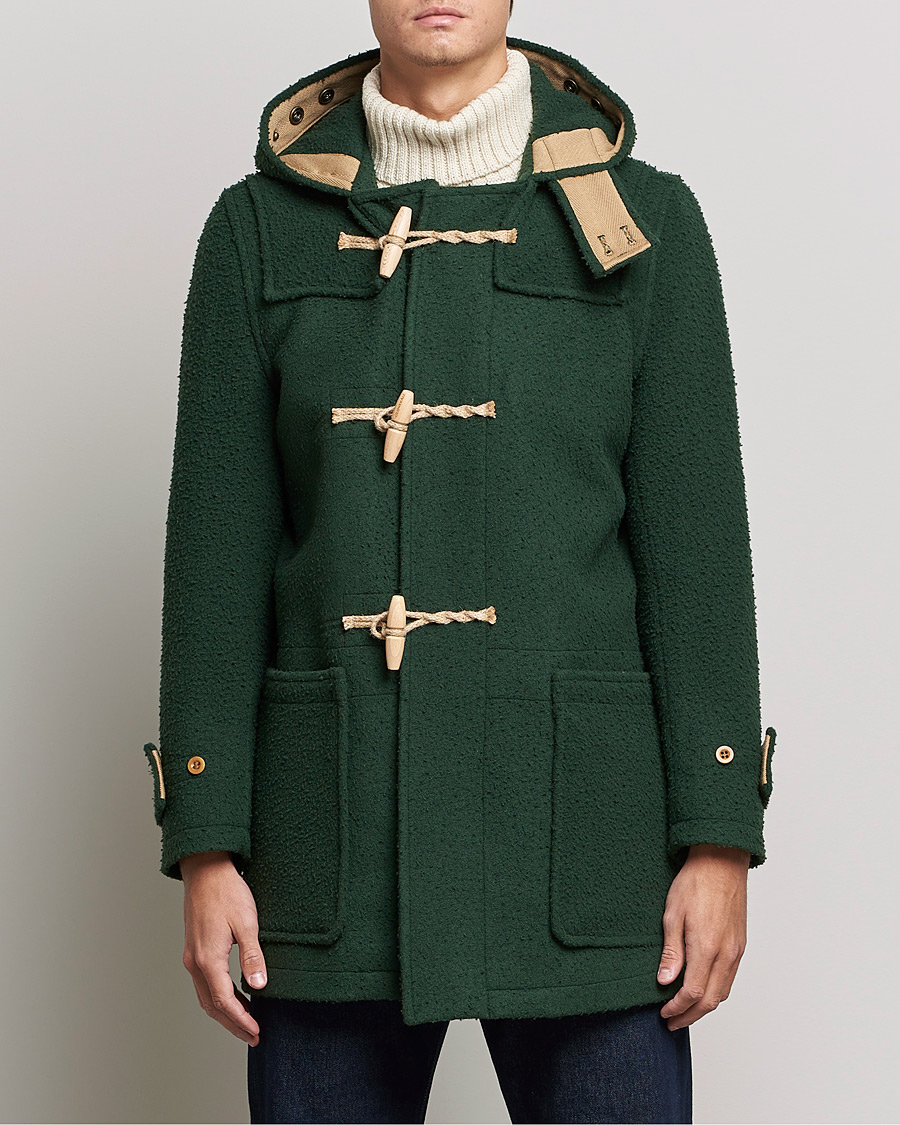 Herr | Best of British | Gloverall | Monty Casentino Wool Duffle Coat Moss