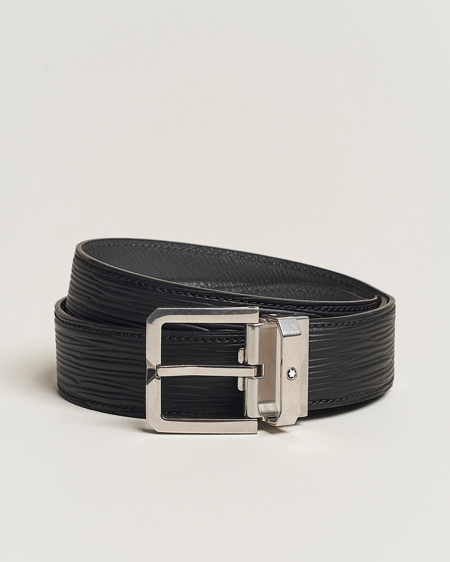 Herr | Släta bälten | Montblanc | 35mm Leather Belt Black