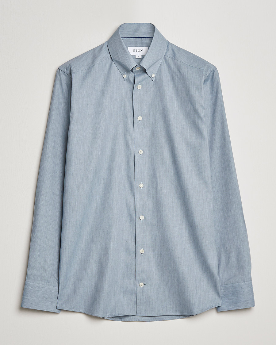 Herr | Skjortor | Eton | Wrinkle Free Button Down Oxford Shirt Light Blue