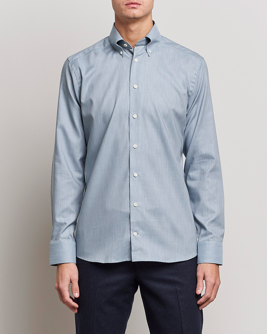 Herr | Skjortor | Eton | Wrinkle Free Button Down Oxford Shirt Light Blue