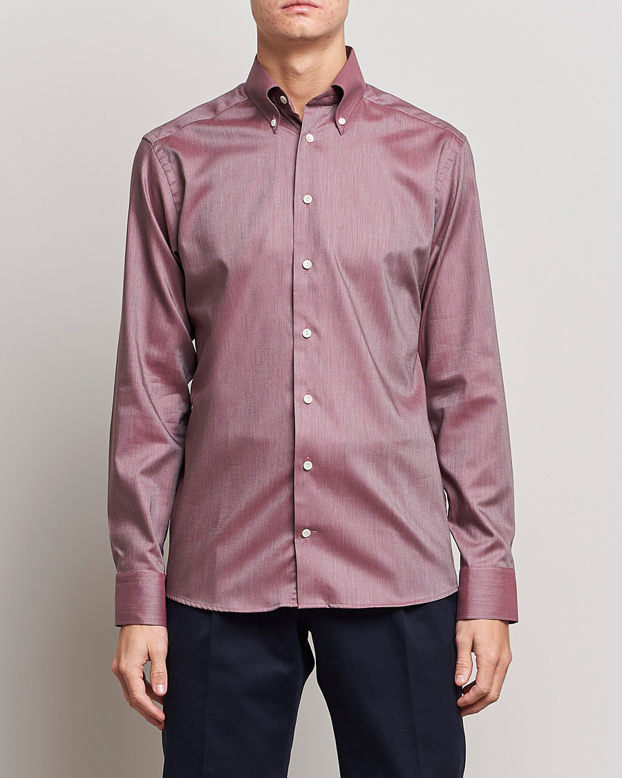 Herr | Skjortor | Eton | Wrinkle Free Button Down Oxford Shirt Red