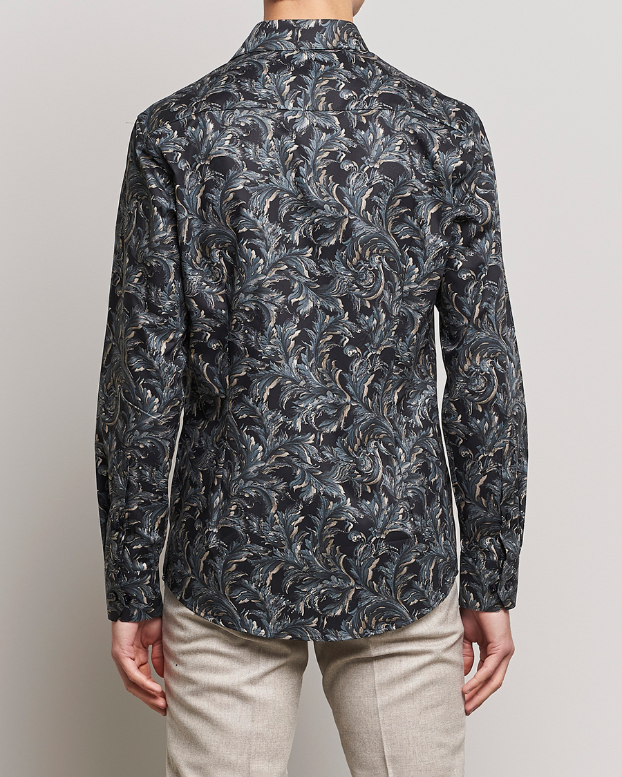 Herr | Skjortor | Eton | Floral Signature Twill Shirt Black