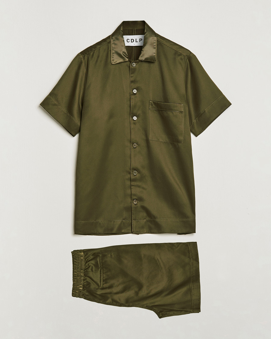 Herr | CDLP Short Sleeve Lounge Set Olive | CDLP | Short Sleeve Lounge Set Olive