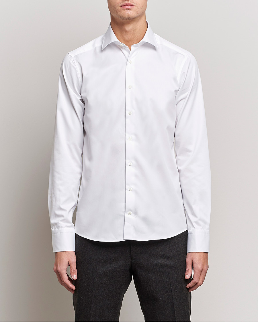 Herr | Skjortor | Stenströms | Superslim Plain Shirt White