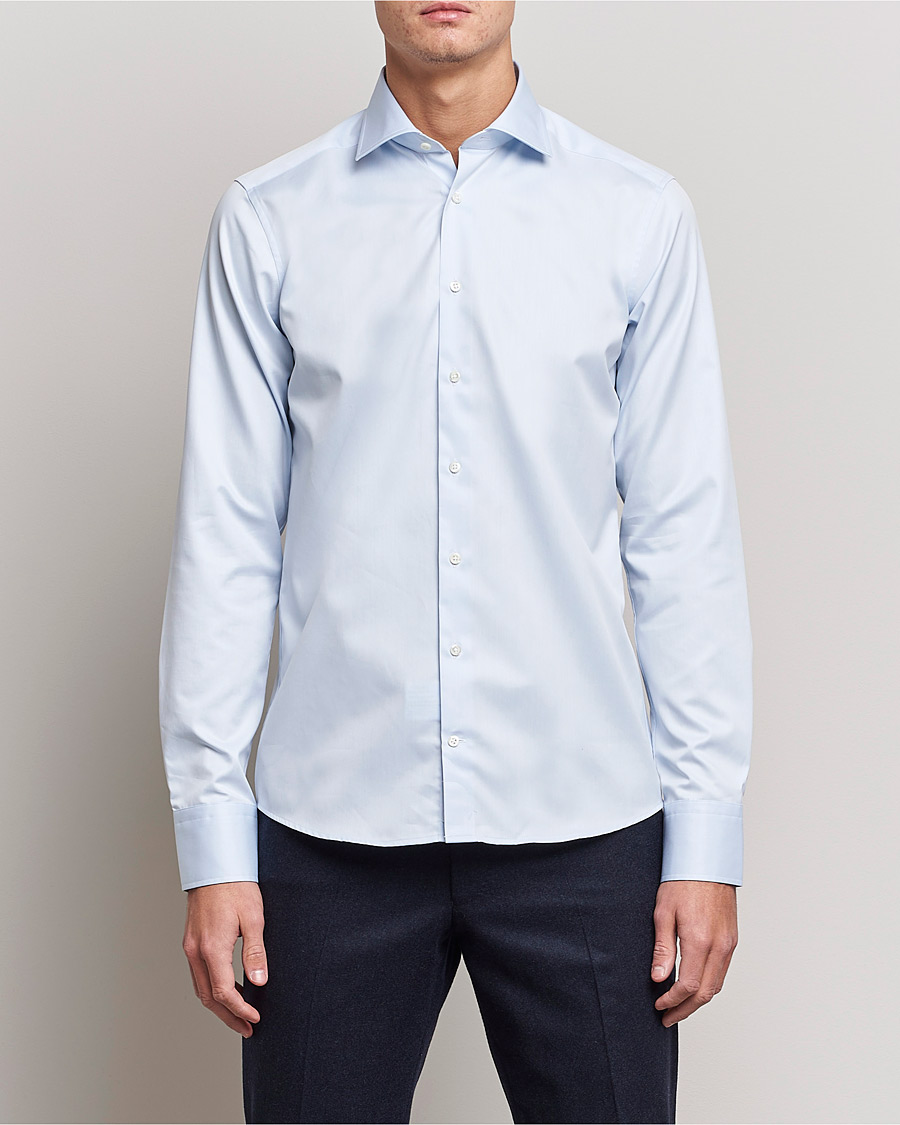 Herr |  | Stenströms | Superslim Plain Shirt Blue