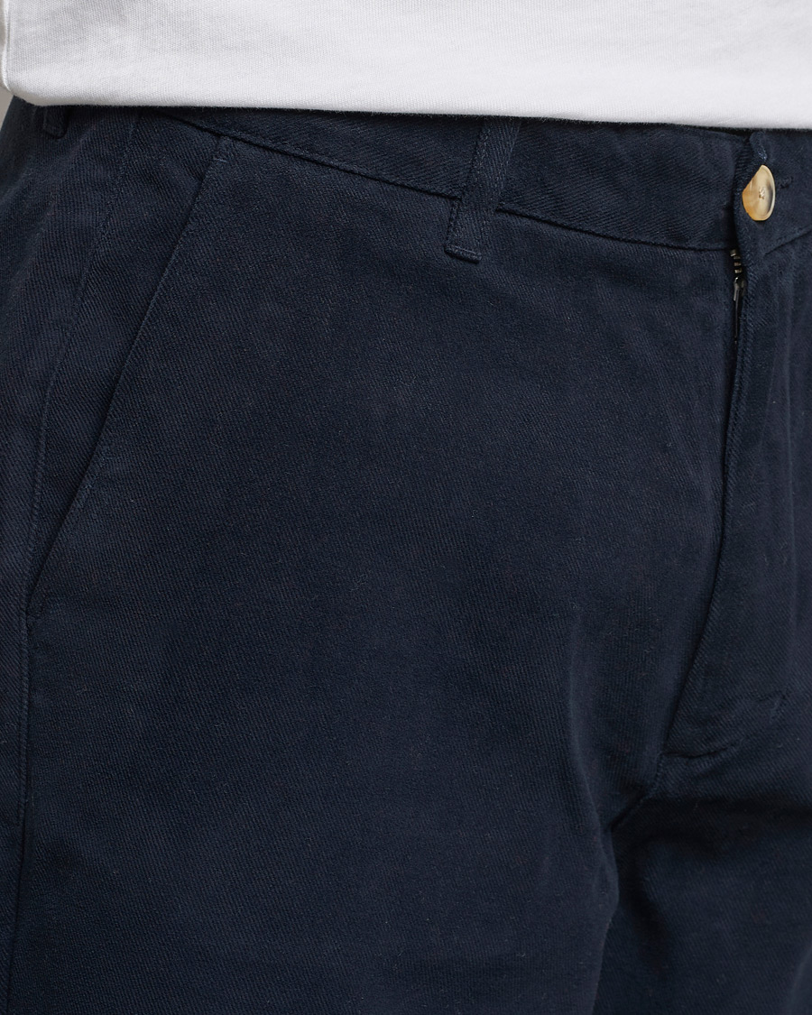 Herr | Byxor | A Day's March | Redwood Cotton/Tencel Trousers Navy